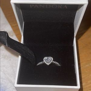 Pandora Elevated Heart Ring